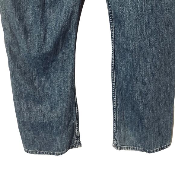 Wrangler Blue Relaxed Boot Cotton Blend Denim Jeans Men Sz 38x30 - Picture 8 of 8